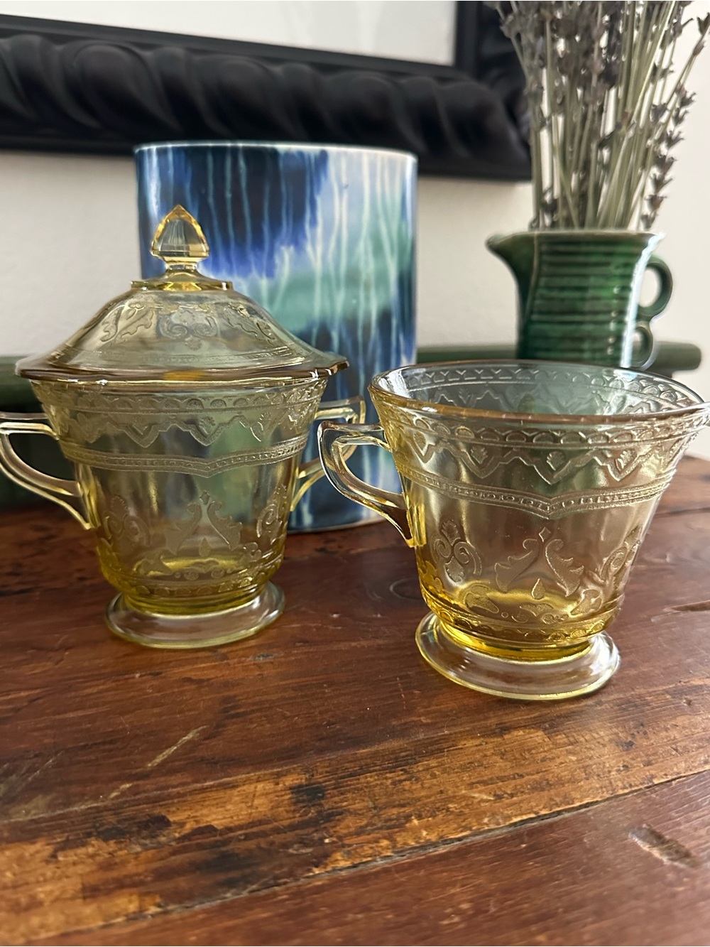 Patrician Cream and Sugar with Lid